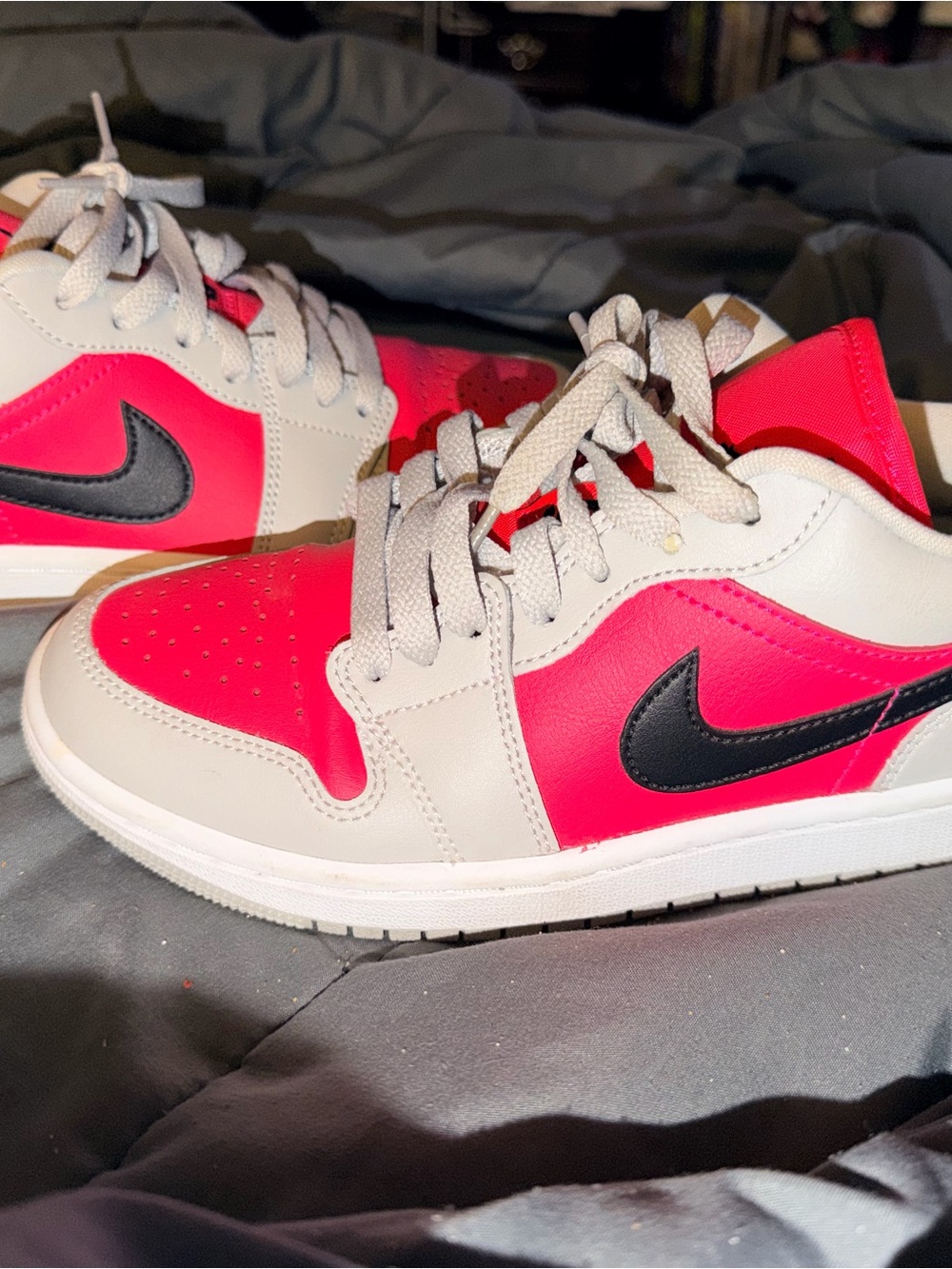 Jordan Kids' Low Top Sneakers - Pink/Black/Gray
